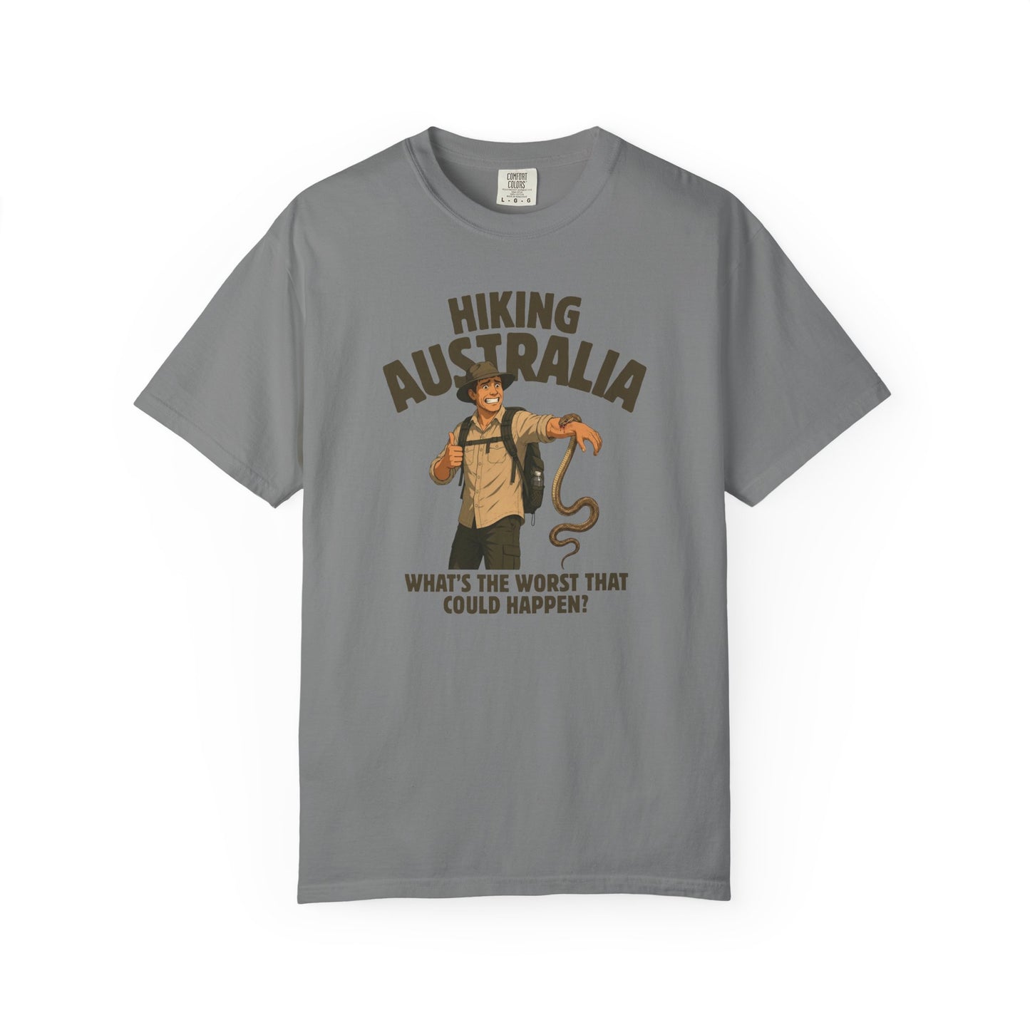 Hiking Australia Snake Shirt, Comfort Colors Hiking Tee, Funny Australian Wildlife Shirt, Snake Bite T Shirt, Aussie Outdoor Adventure Tee