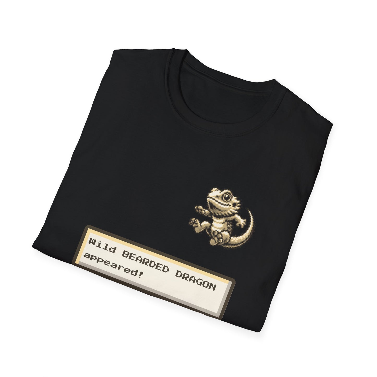 A Wild Beardie Appears T-Shirt – Funny Bearded Dragon Gamer Tee