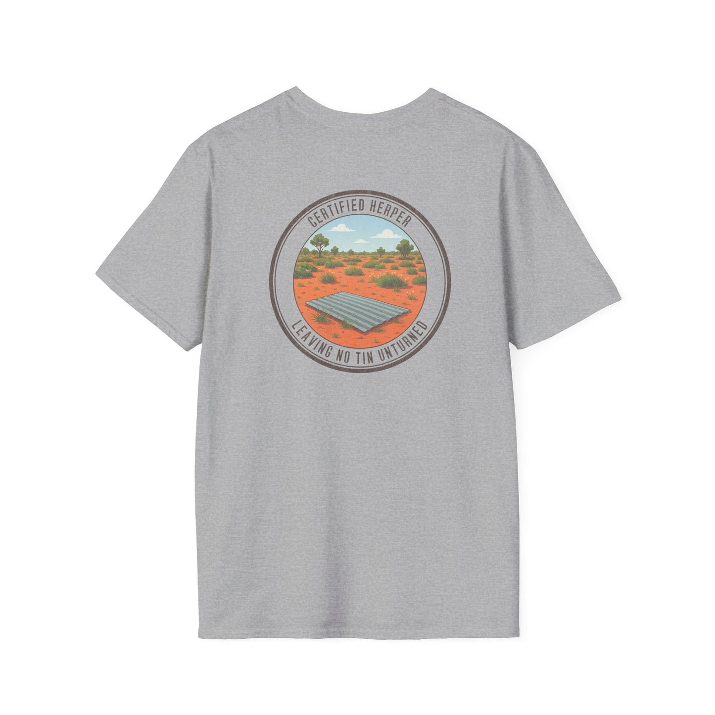 Certified Herper T-Shirt, Double Sided Herping Shirt, Tin Flipping Australia Tee, Reptile Lover Gift, Field Herping Graphic Shirt