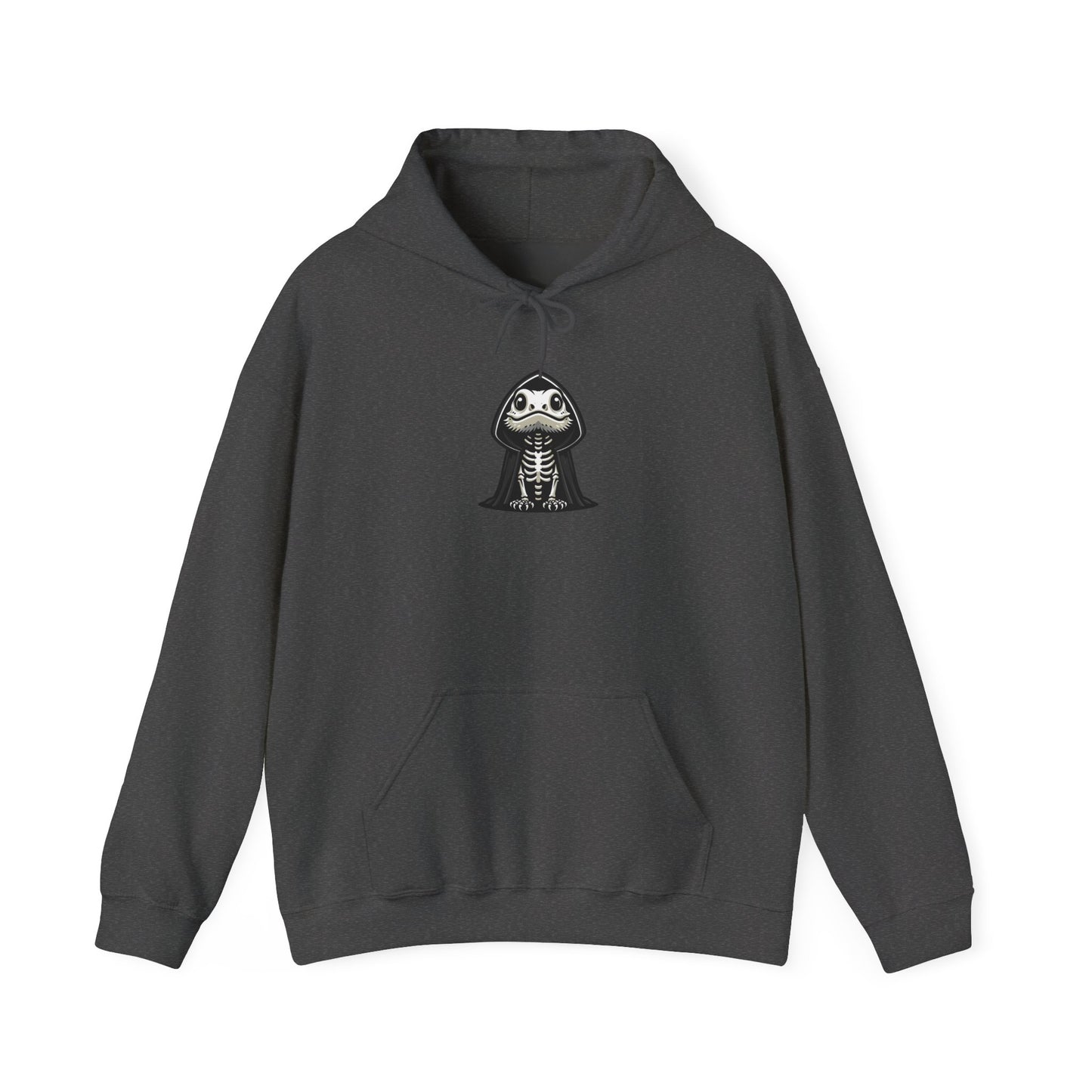 Bearded Dragon Reaper Hoodie, Skeleton Beardie Hoodie, Gothic Reptile Hoodie, Spooky Lizard Hoodie, Reptile Lover Gift, Halloween Hoodie