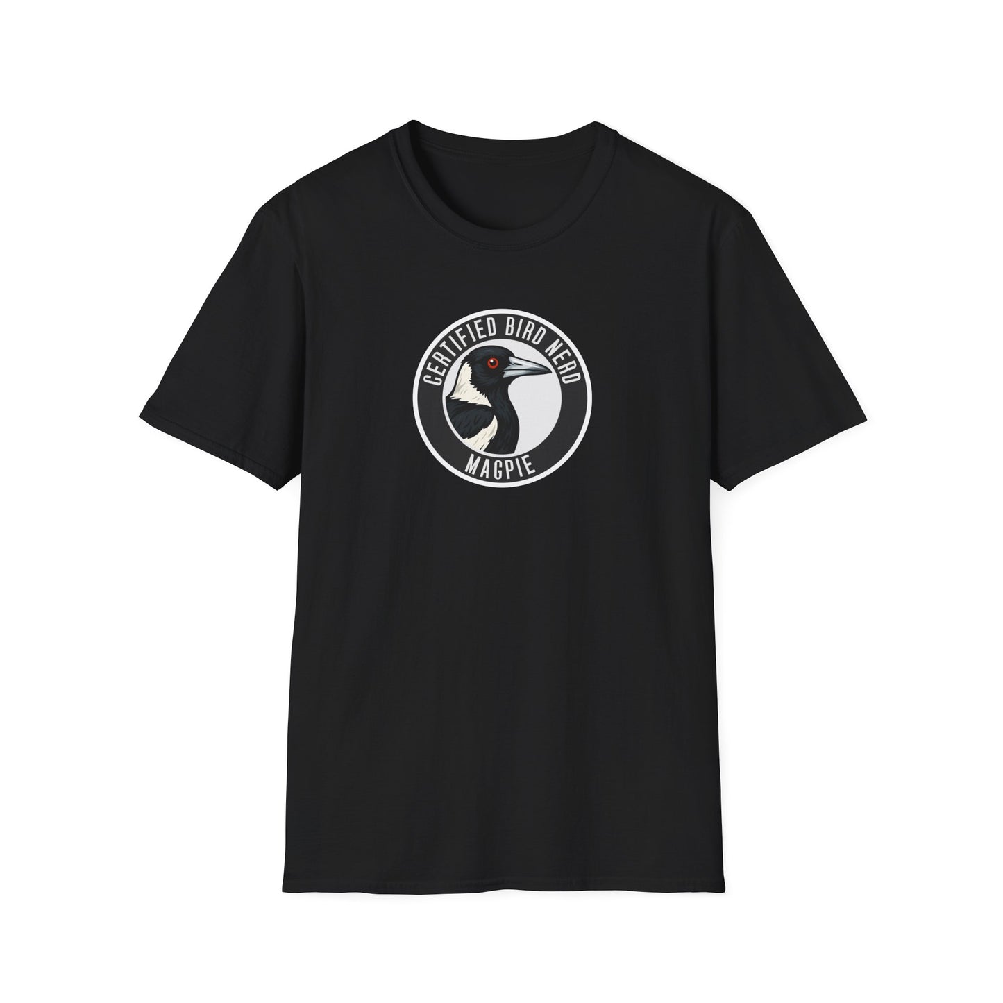 Magpie T-Shirt, Certified Bird Nerd Shirt, Australian Bird Tee, Birdwatching Gift, Wildlife Lover Tee, Aussie Magpie Graphic Tee