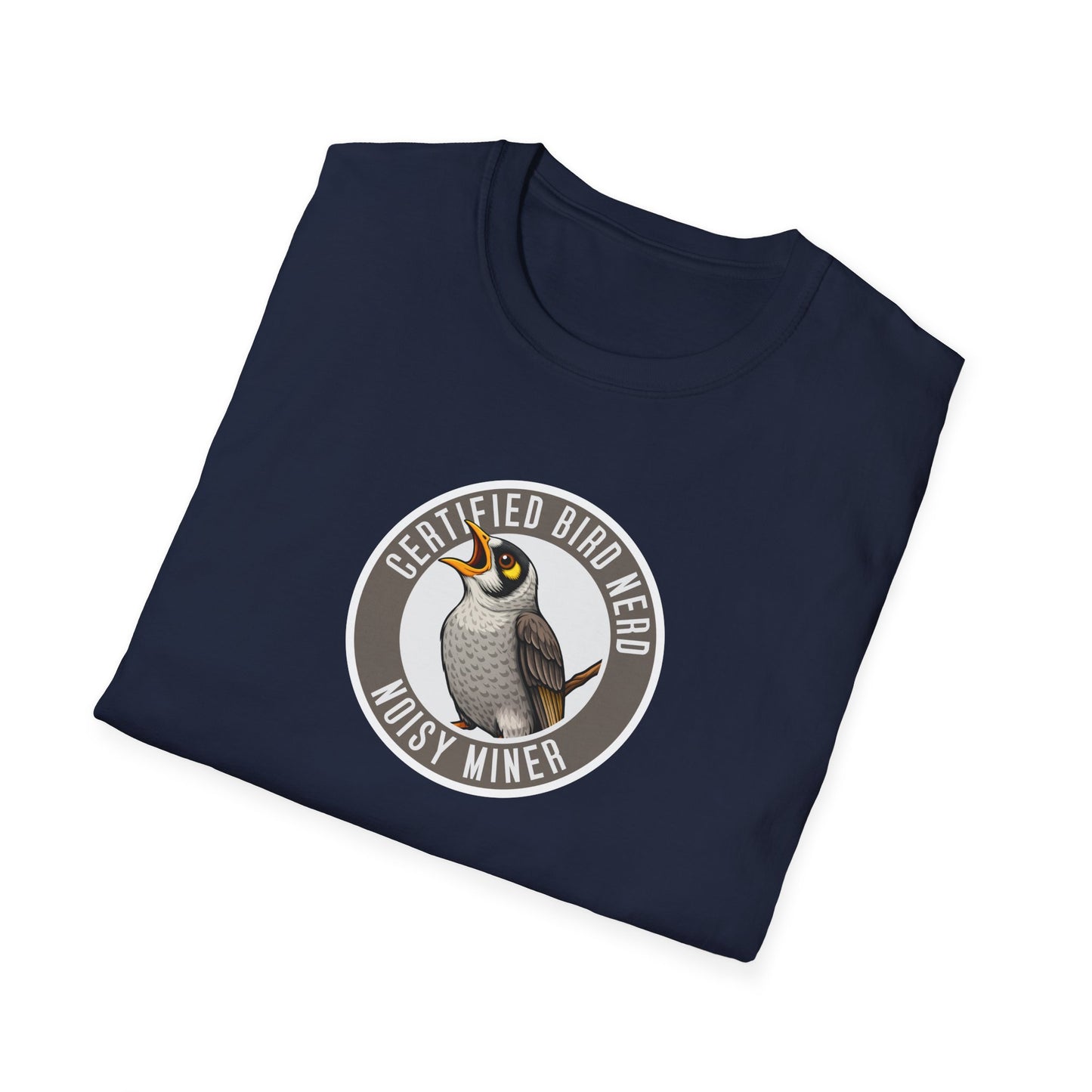 Noisy Miner T-Shirt, Certified Bird Nerd Shirt, Australian Bird Tee, Birdwatching Gift, Wildlife Lover Tee, Native Bird Graphic Tee