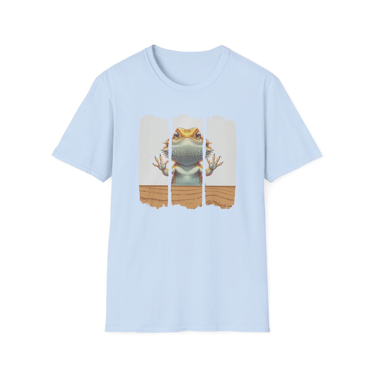 Bearded Dragon Glass Surfing T-Shirt, Beardie Lover Shirt, Reptile Keeper Tee, Lizard Mom Dad Gift, Herpetology Graphic Tee