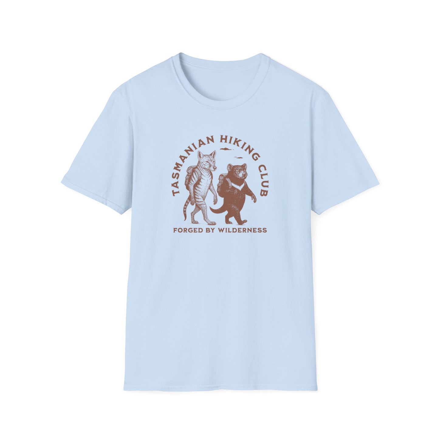 Tasmanian Hiking Club T-Shirt, Forged by Wilderness Tee, Tasmania Shirt, Aussie Hiking Shirt, Bushwalking Tee, Nature Lover Gift Australia