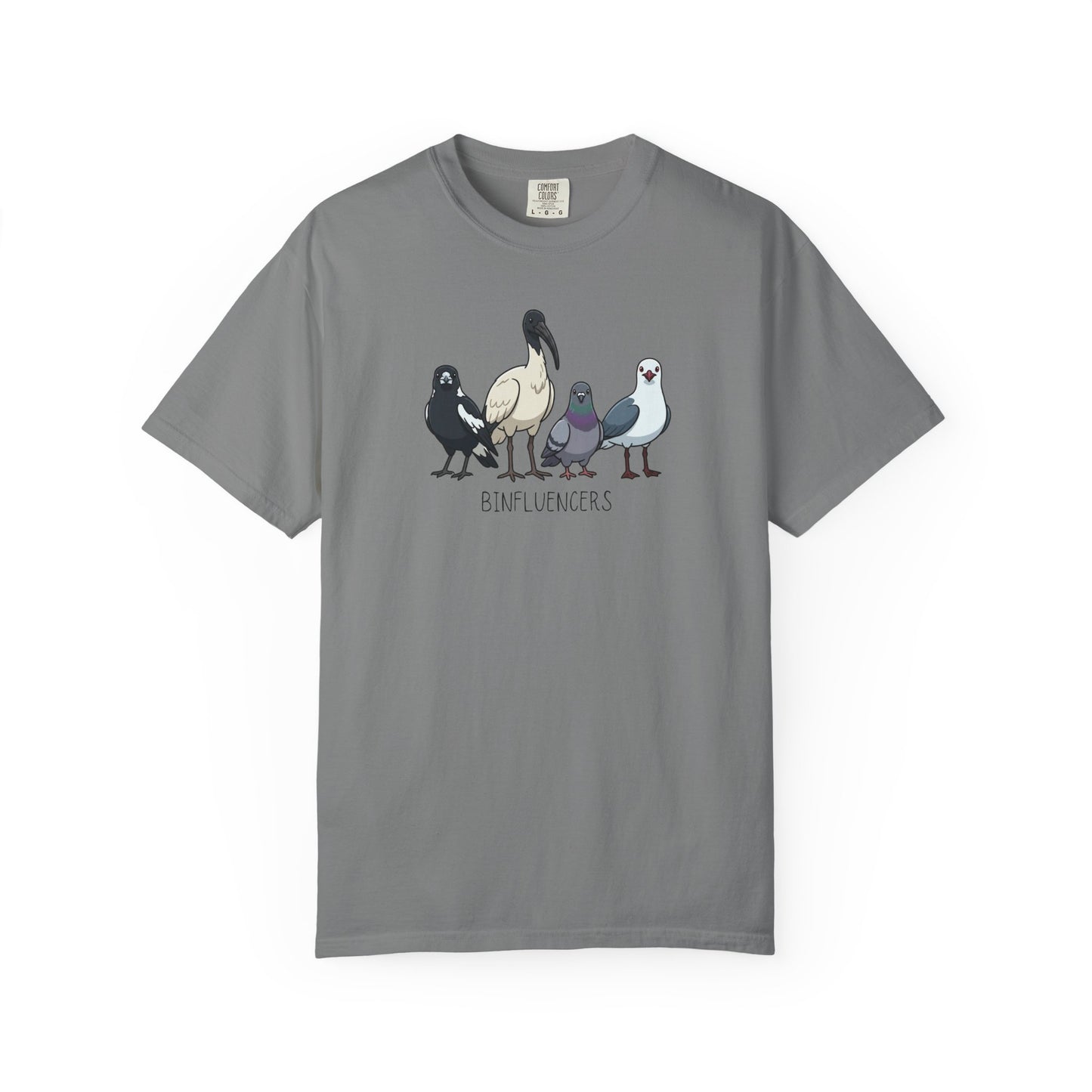 Binfluencers Bird Shirt, Australian Bird Tee, Comfort Colors Bin Chicken Shirt, Ibis Magpie Pigeon Seagull Graphic Tee, Bird Lover Gift