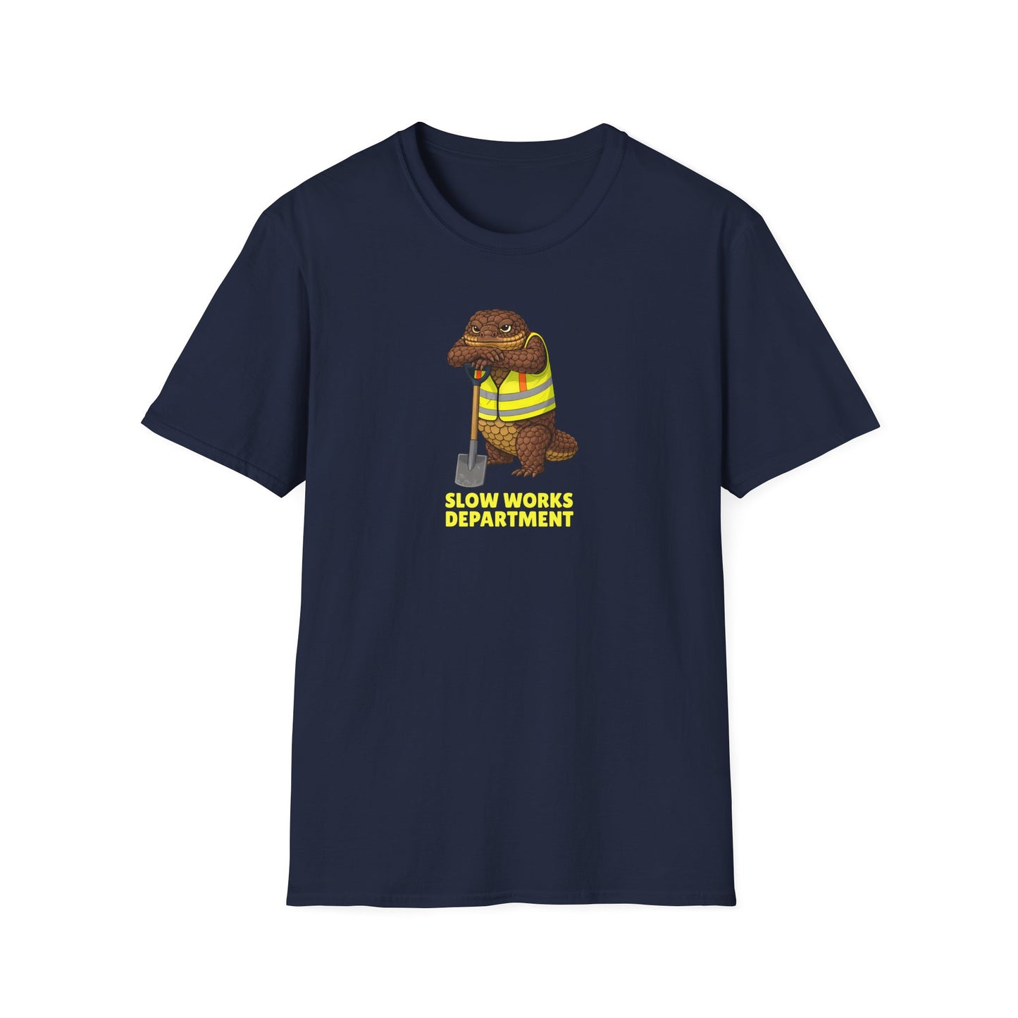 Shingleback T-Shirt, Slow Works Department Shirt, Australian Reptile Tee, Blue Tongue Lizard Gift, Wildlife Graphic Shirt, Lizard Lover Tee