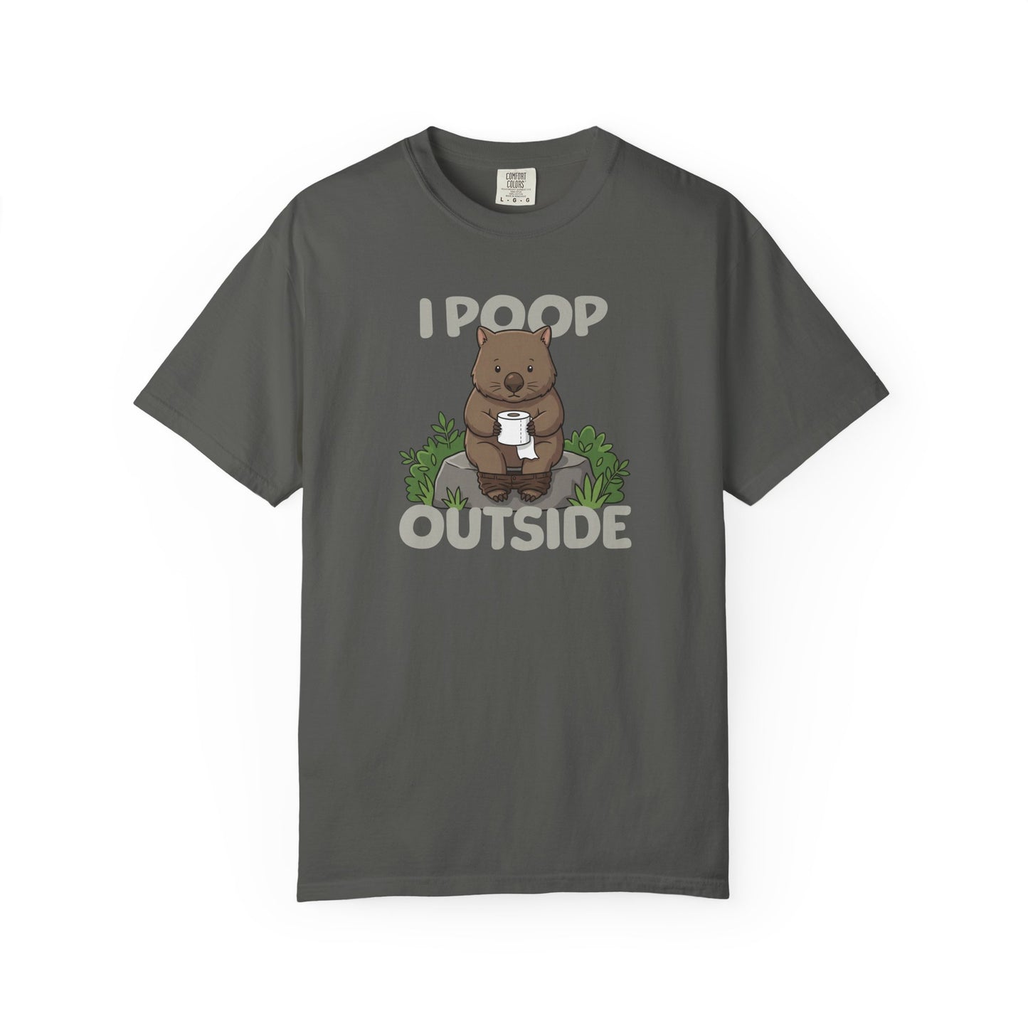 I Poop Outside Wombat Shirt, Funny Wombat T Shirt, Comfort Colors Camping Tee, Australian Wildlife Shirt, Outdoor Humor Gift