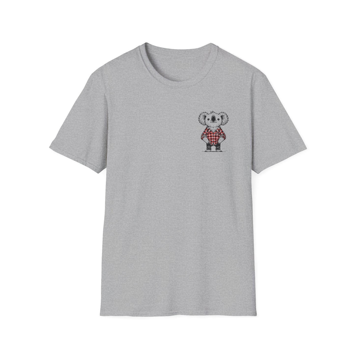 Whimsical Koala T-Shirt, Cute Koala Shirt, Funny Aussie Animal Tee, Australian Wildlife Shirt, Koala Gift, Quirky Animal Pocket Print