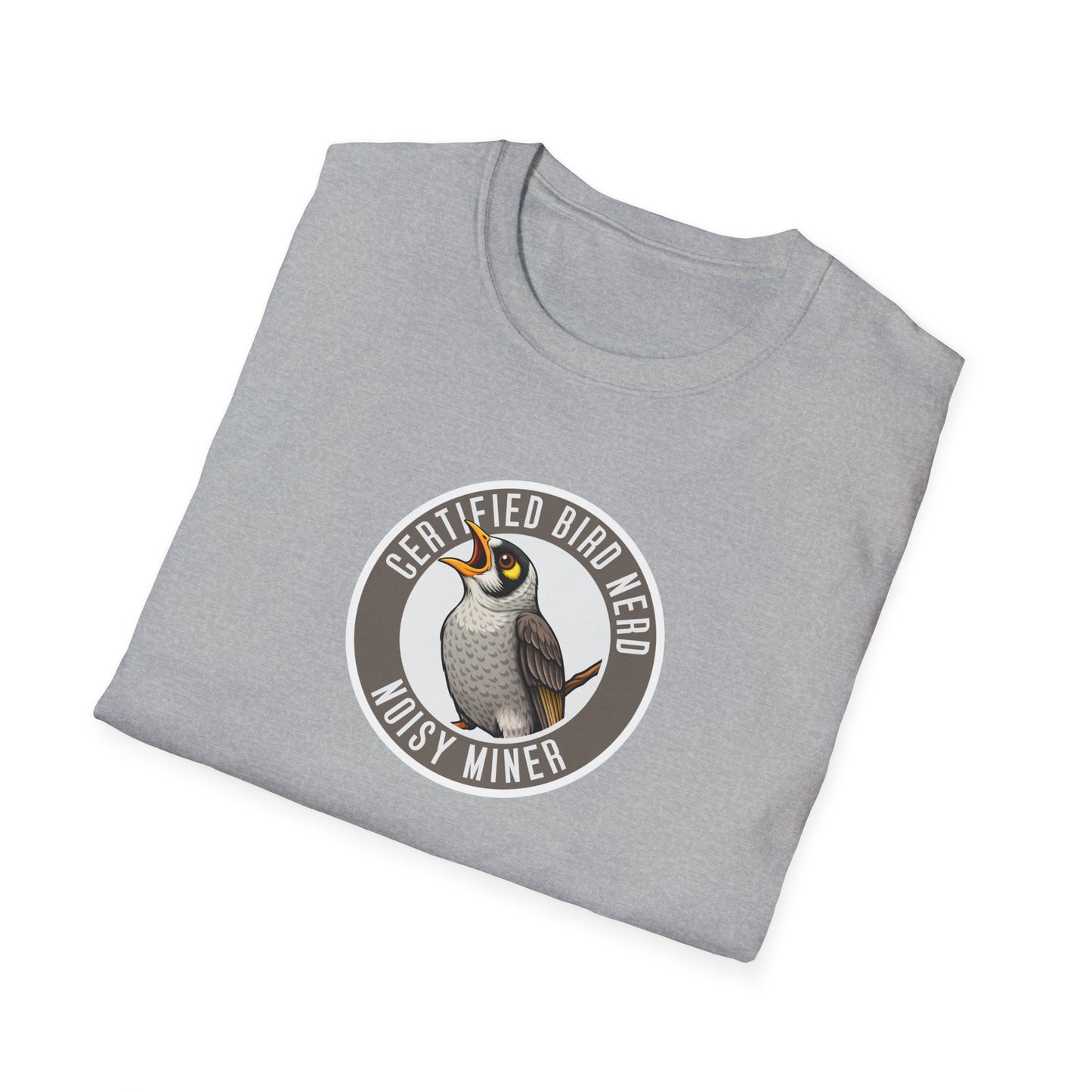 Noisy Miner T-Shirt, Certified Bird Nerd Shirt, Australian Bird Tee, Birdwatching Gift, Wildlife Lover Tee, Native Bird Graphic Tee