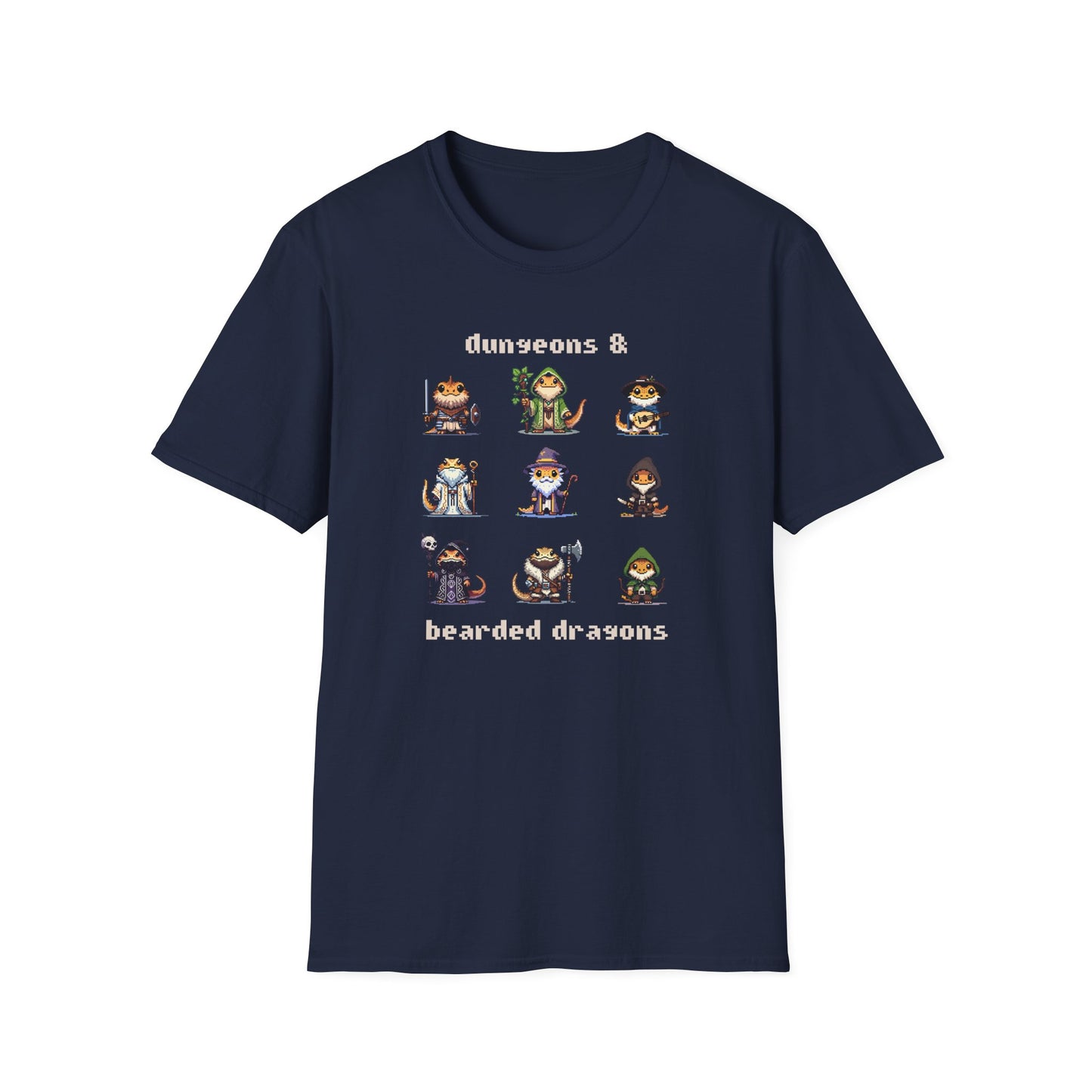Dungeons And Bearded Dragons T-Shirt, Bearded Dragon RPG Shirt, Reptile Lover Tee, DnD Inspired Gamer Gift, Fantasy Lizard Tee
