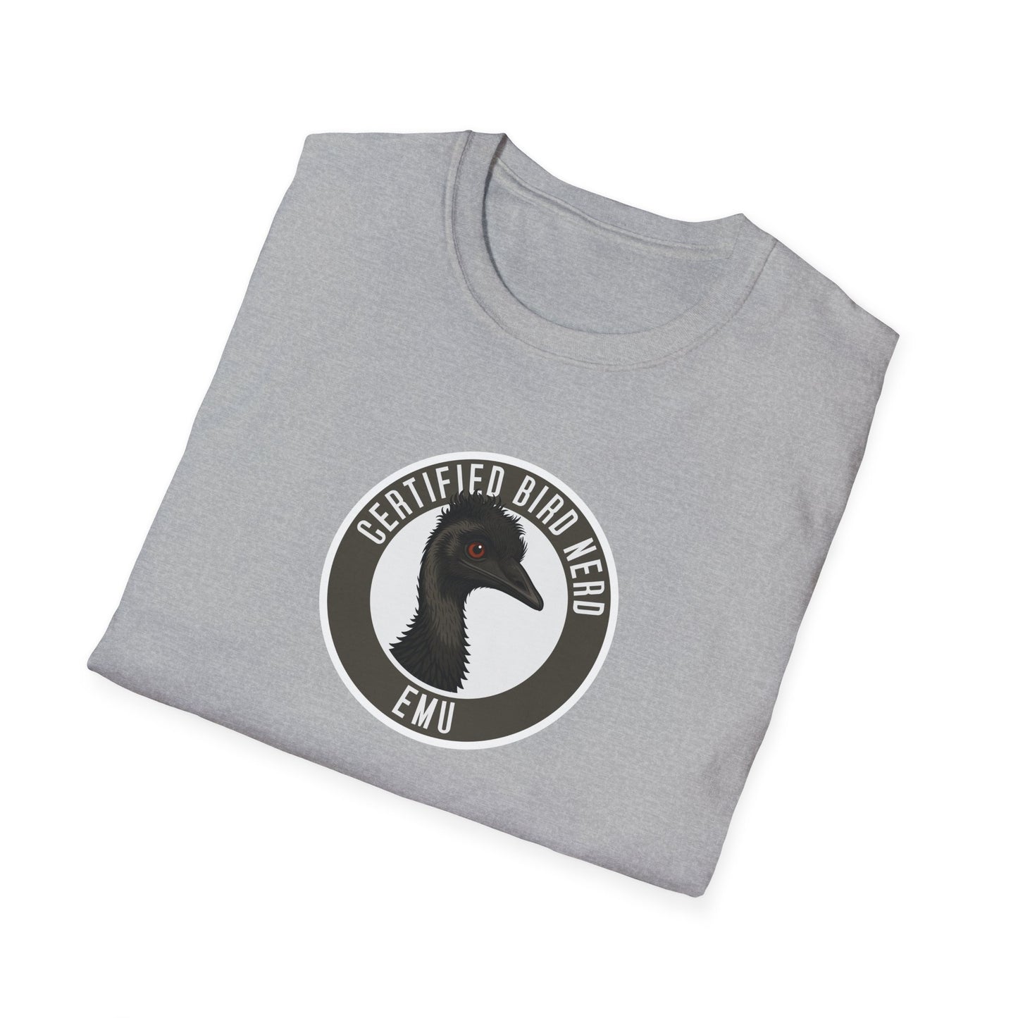 Emu T-Shirt, Certified Bird Nerd Shirt, Australian Bird Tee, Wildlife Lover Gift, Birdwatching Shirt, Aussie Animal Graphic Tee