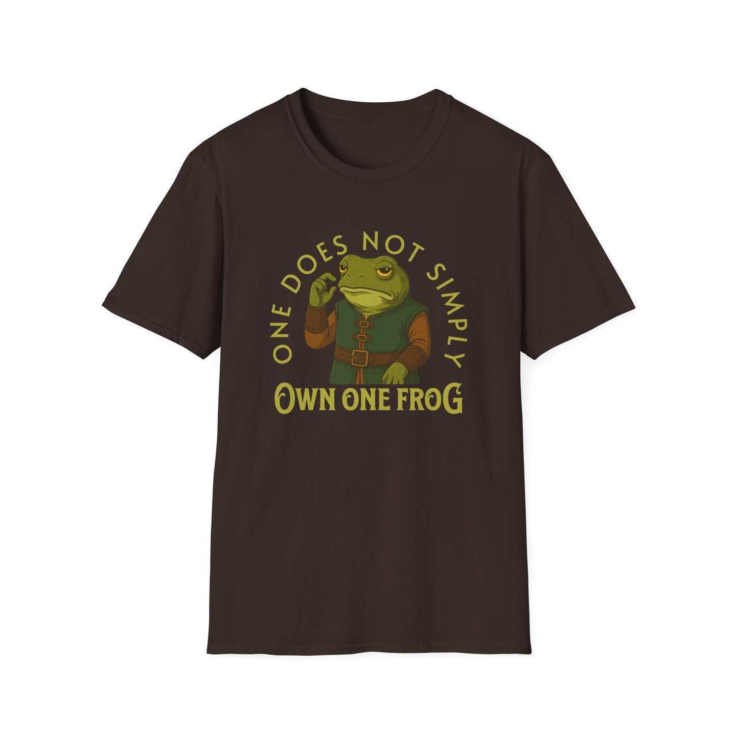 One Does Not Simply Own One Frog T-Shirt – Funny Frog Keeper & Amphibian Lover Tee