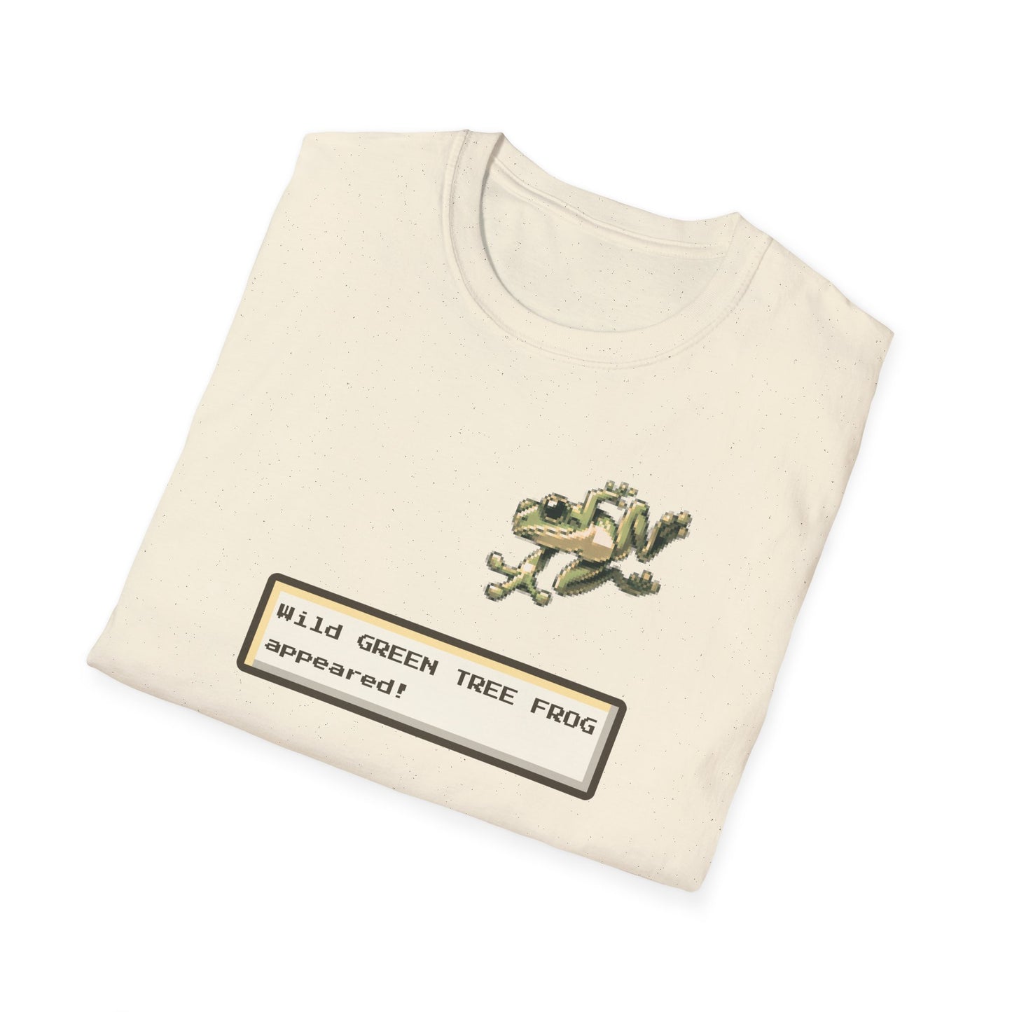 Green Tree Frog Gaming T-Shirt, Retro RPG Frog Shirt, Wild Encounter Tee, Pixel Frog Shirt, Gamer Animal Tee, Frog Lover Gift