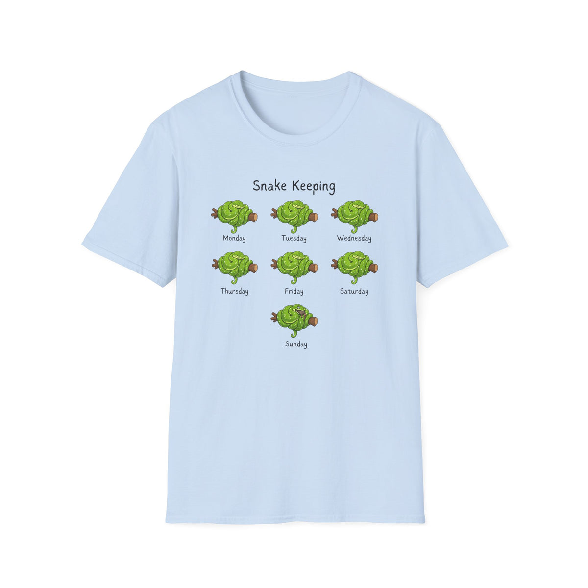 Snake Keeper T-Shirt, Green Tree Python Shirt, Reptile Lover Tee, Snake Owner Gift, Herpetology Shirt, Reptile Keeping Tee