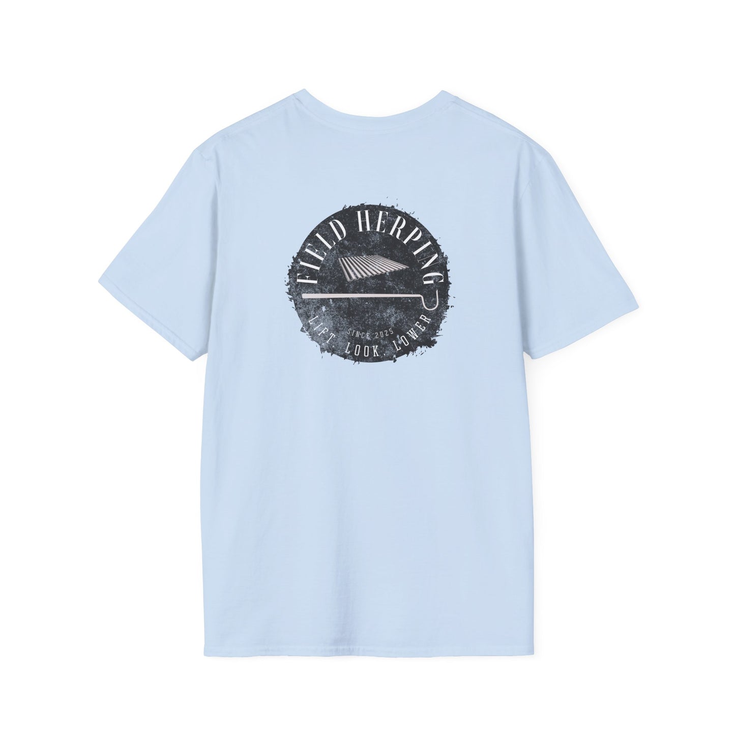 Field Herping T-Shirt, Back Print Herping Shirt, Lift Look Lower Tee, Reptile Lover Gift, Snake Hook Shirt, Wildlife Graphic Tee