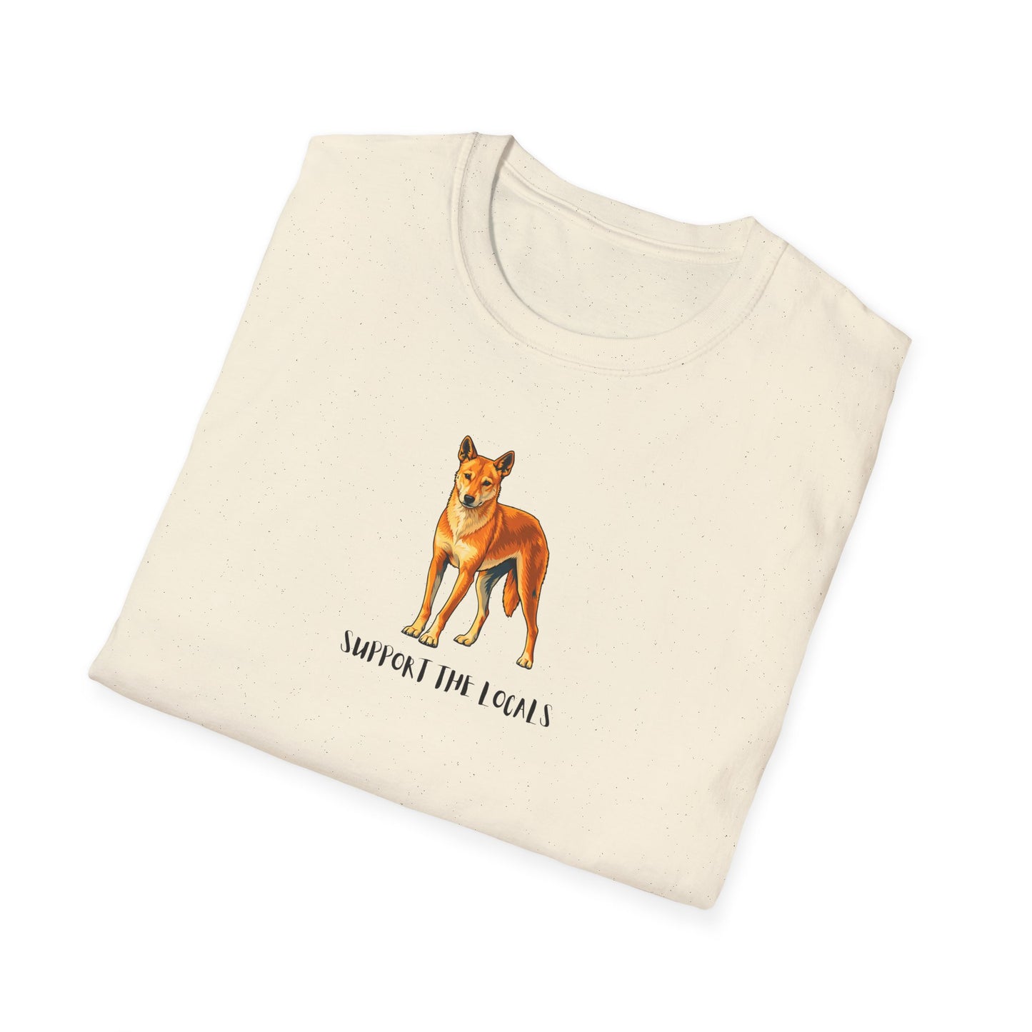Dingo T-Shirt, Support The Locals Shirt, Australian Wildlife Tee, Dingo Lover Gift, Native Animal Shirt, Aussie Animal Graphic Tee