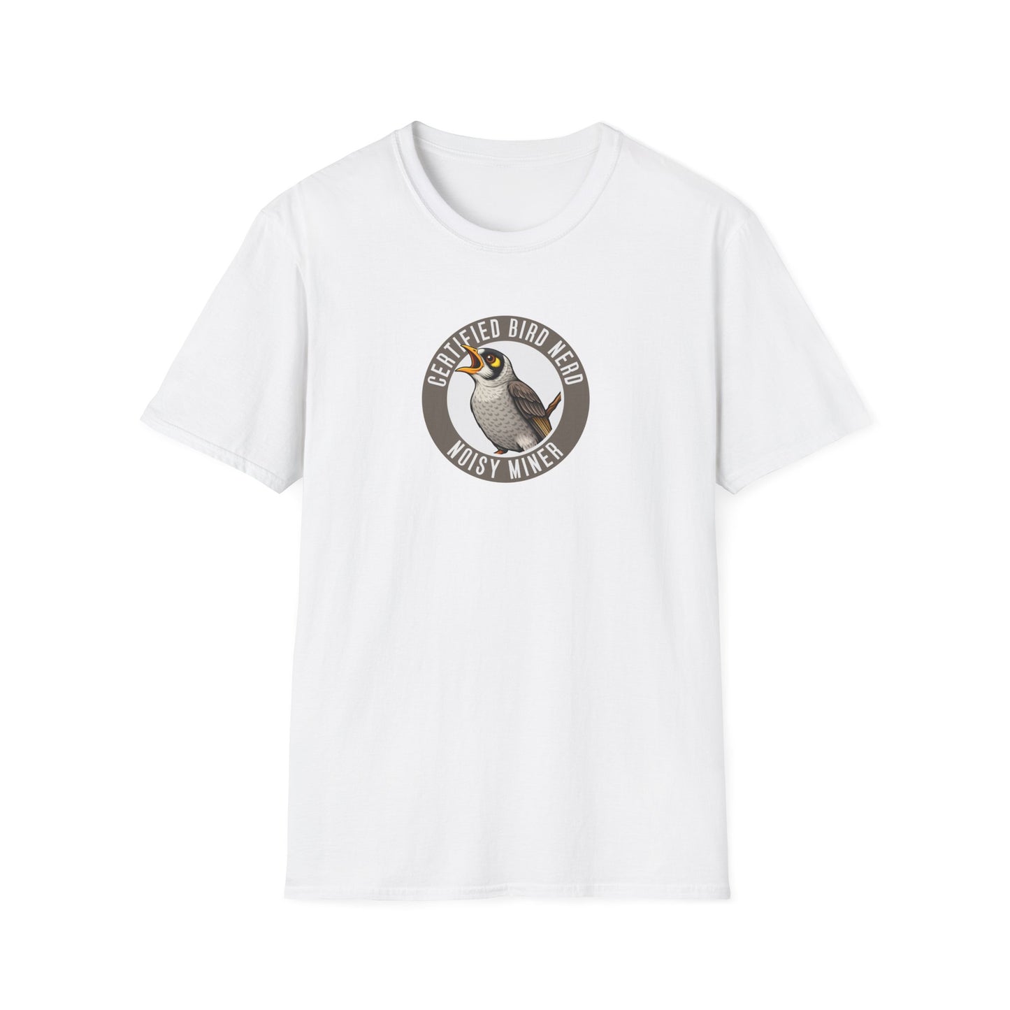 Noisy Miner T-Shirt, Certified Bird Nerd Shirt, Australian Bird Tee, Birdwatching Gift, Wildlife Lover Tee, Native Bird Graphic Tee