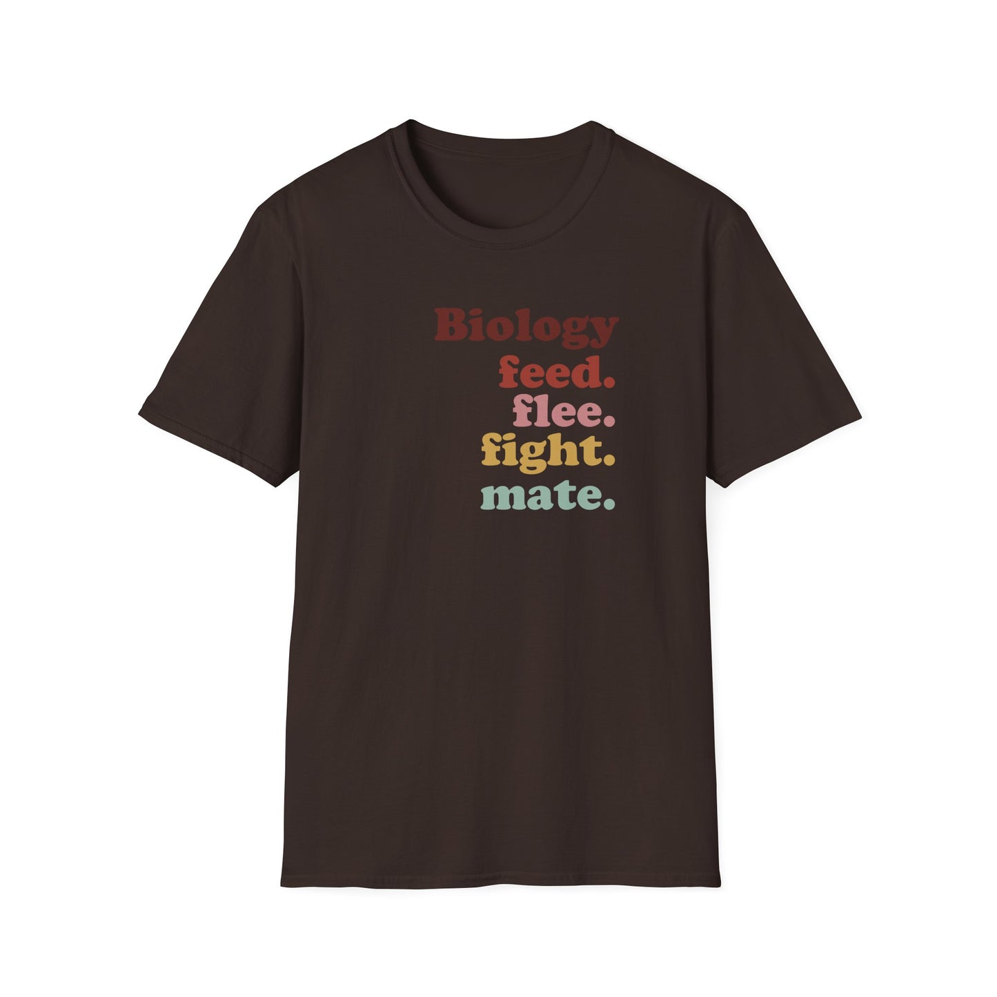 4 F’s Of Biology T-Shirt, Feed Flee Fight Mate Shirt, Biology Teacher Tee, Science Student Gift, Ecology Zoology Shirt, Nature Nerd Tee