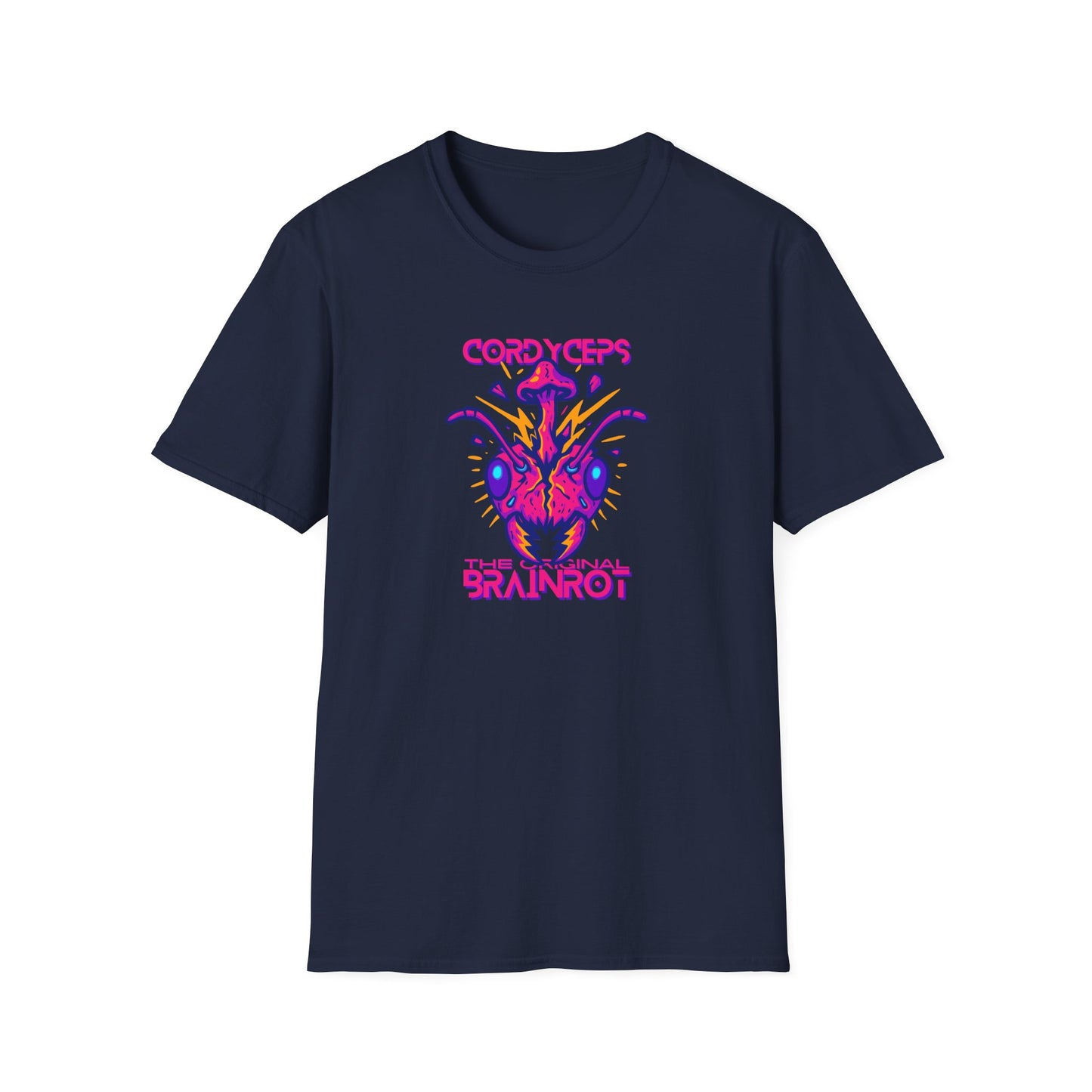 Cordyceps The Original Brainrot T-Shirt, Funny Mushroom Tee, Gamer Fungus Shirt, Psychedelic Mushroom Tee, Mycology Shirt, Retro Horror T-Shirt, Weirdcore Tee