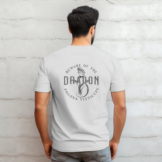 Beware of the Dragon Back | Bearded Dragon Unisex Softstyle T-Shirt | Reptile Tee