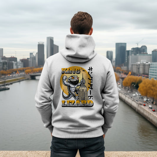 King Lizard Bearded Dragon Unisex Hooded Sweatshirt