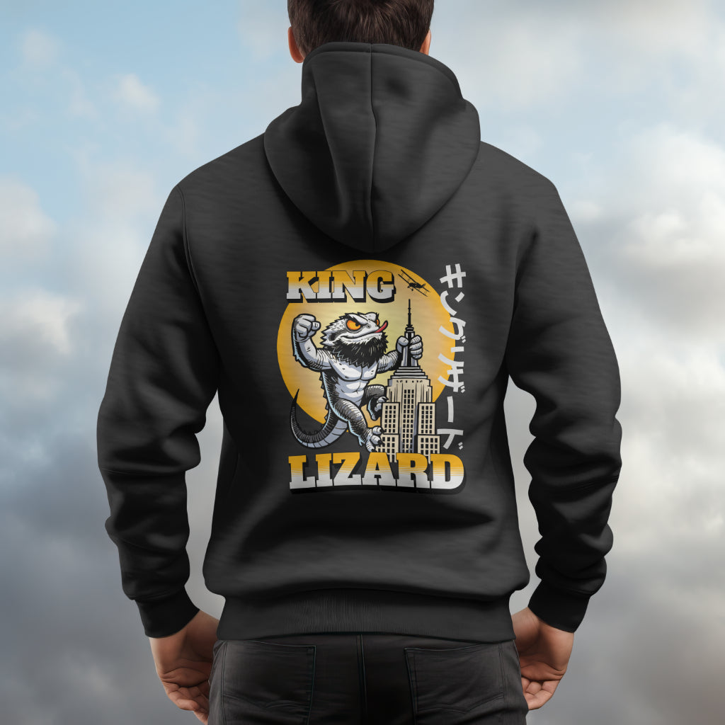 King Lizard Bearded Dragon Unisex Hooded Sweatshirt