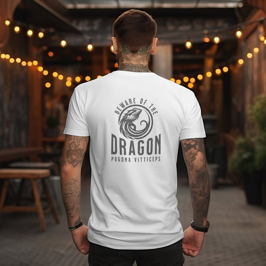 Bearded Dragon Unisex Softstyle T-Shirt | Beware of the Dragon | Reptile Tee