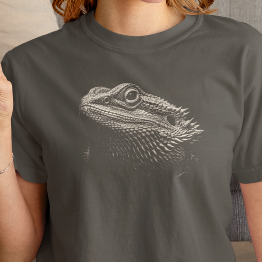 Bearded Dragon Shirt, Comfort Colors Bearded Dragon Tee, Reptile Lover T Shirt, Lizard Graphic Tee, Bearded Dragon Gift, Herpetology Shirt
