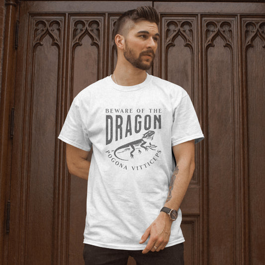 Beware of the Dragon | Bearded Dragon Unisex Softstyle T-Shirt