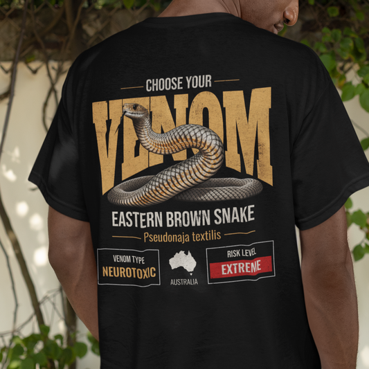 Eastern Brown Snake T-Shirt, Choose Your Venom Shirt, Australian Snake Shirt, Herpetology Shirt, Venomous Snake Tee, Aussie Wildlife Shirt