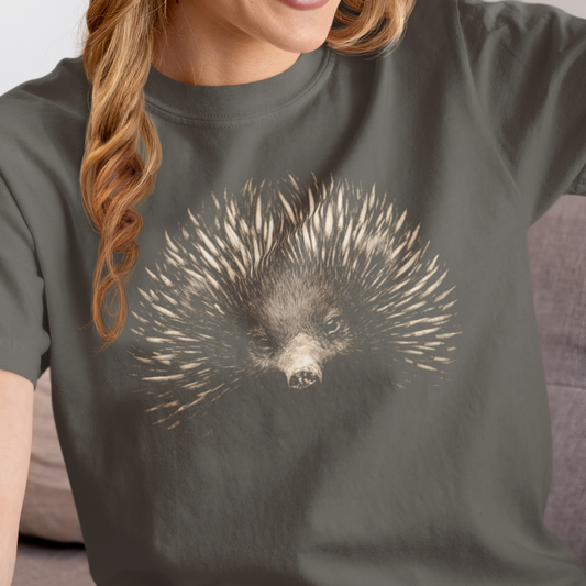 Echidna Shirt, Comfort Colors Echidna Tee, Australian Wildlife Shirt, Spiny Anteater T Shirt, Aussie Animal Graphic Tee, Nature Lover Gift