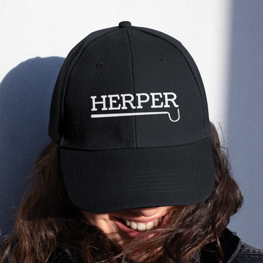 Herper Classic Dad Cap, Embroidered Herping Hat, Reptile Enthusiast Cap, Snake & Lizard Field Hat, Herpetology Gift, Wildlife Lover Dad Hat