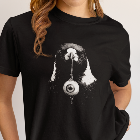 Funny Magpie Shirt, Comfort Colors Magpie Tee, Australian Magpie T Shirt, Dark Humor Bird Shirt, Aussie Bird Graphic Tee, Bird Lover Gift