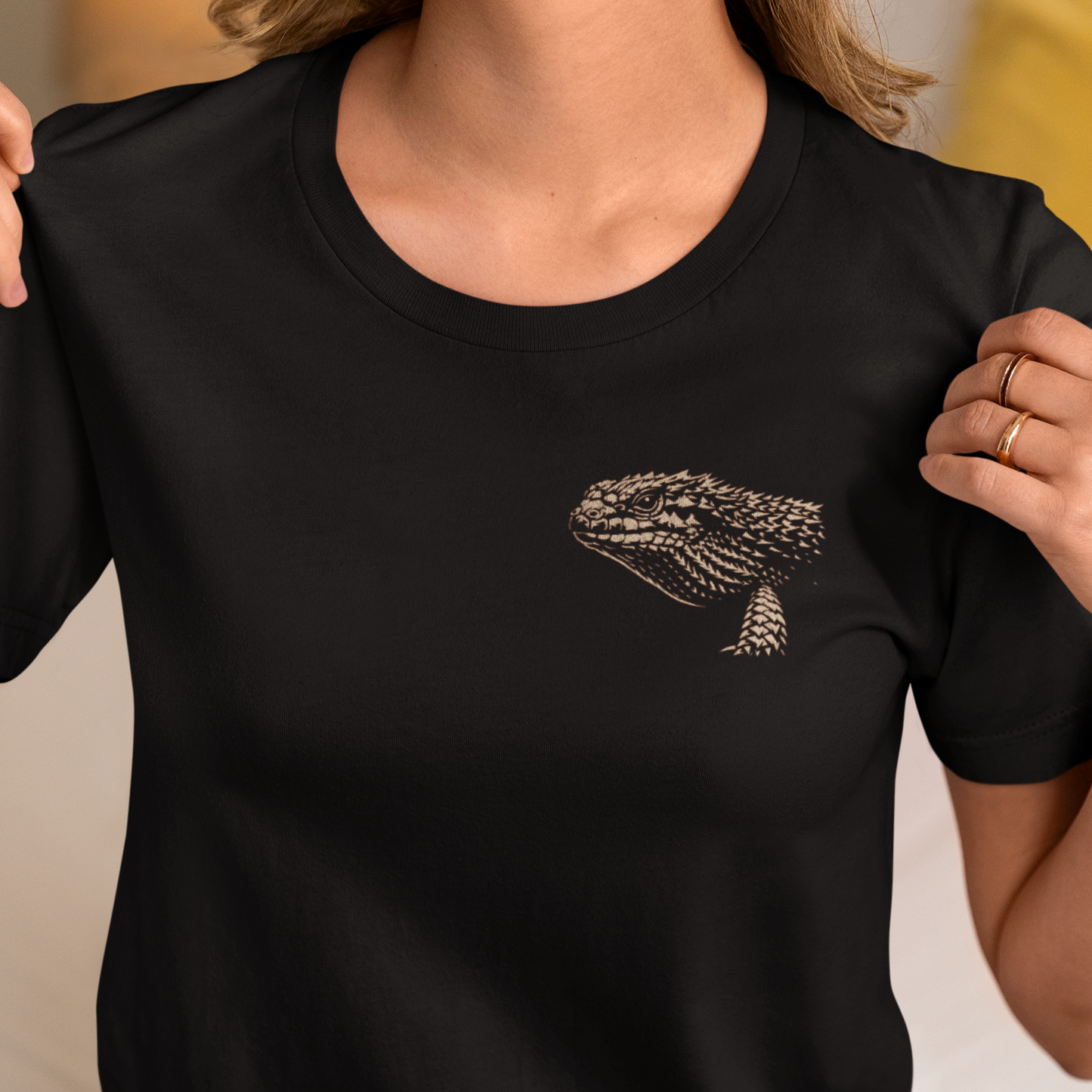 Egernia Lizard T-Shirt, Armoured By Nature Tee, Australian Reptile Shirt, Spiny Tailed Lizard Tee, Herpetology T-Shirt, Aussie Reptile Graphic Tee, Double Sided Shirt