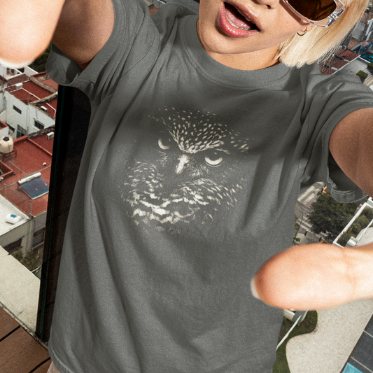 Powerful Owl Shirt, Comfort Colors Owl Tee, Owl Graphic T Shirt, Bird Lover Gift, Owl Lover Shirt, Wildlife Bird Shirt, Nature Graphic Tee