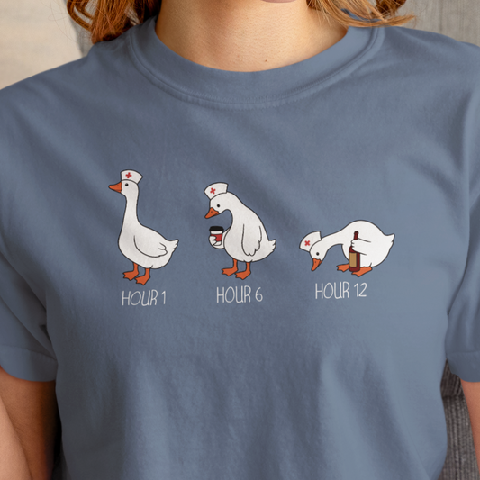 Nurse Goose Shirt, Funny Nurse T Shirt, Comfort Colors Nurse Tee, Goose Nurse Graphic Tee, Medical Humor Shirt, Nurse Gift Idea
