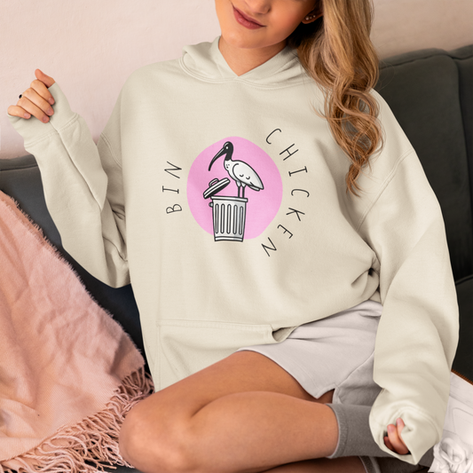 Bin Chicken Unisex Hooded Sweatshirt | Bird Lover's Hoodie | Birds of Australia