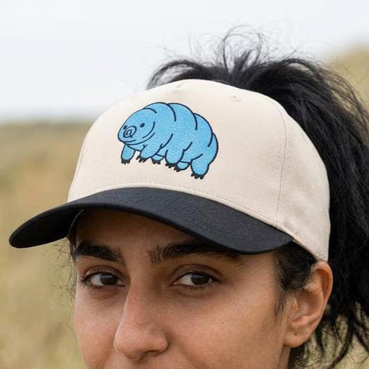 Tardigrade Embroidered Mid Profile Baseball Cap, Water Bear Hat, Science Nerd Cap, Biology Gift, Cute Microbiology Hat, Embroidered Dad Cap