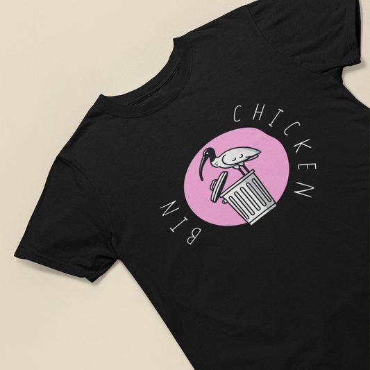 Bin Chicken Unisex Softstyle T-Shirt | Bird Lover T-Shirt | Gift for Bird Nerd | White Ibis