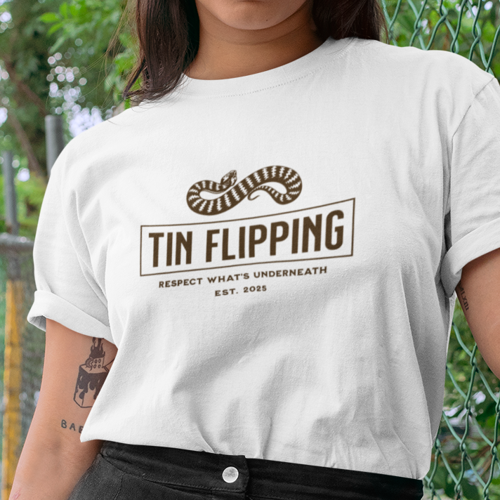 Tin Flipping T-Shirt, Reptile Lover Shirt, Field Herping Tee, Snake Lover Gift, Herper Shirt, Wildlife Graphic Tee