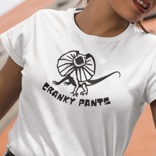 Frilled Neck Lizard Cranky Pants T-Shirt, Funny Reptile Shirt, Frill Neck Lizard Tee, Aussie Wildlife Shirt, Herper Gift