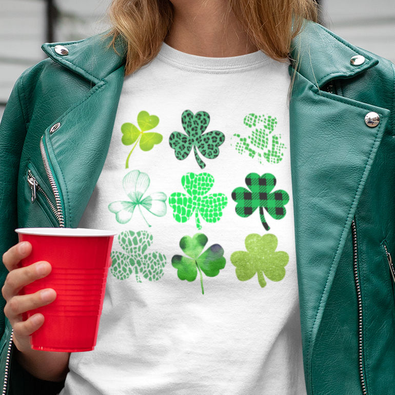 Reptile Scale Lucky Clover T-Shirt, St Patrick’s Day Reptile Shirt, Shamrock Graphic Tee, Lizard Lover Gift, Herpetology Shirt