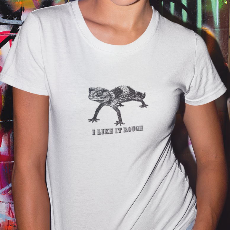 Rough Knob Tailed Gecko T-Shirt, I Like It Rough Shirt, Funny Gecko Shirt, Australian Gecko Tee, Reptile Lover Gift, Herpetology Shirt