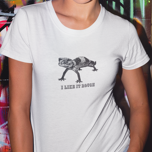 Rough Knob Tailed Gecko T-Shirt, I Like It Rough Shirt, Funny Gecko Shirt, Australian Gecko Tee, Reptile Lover Gift, Herpetology Shirt